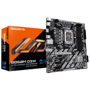 Placa de baza Gigabyte B860M D3W, LGA 1851, DDR5, Micro-ATX