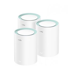 Sistem Mesh dual band wireless Gigabit Cudy ROUT-WLESS-M1300/2-CDY, 2.4/5 GHz,