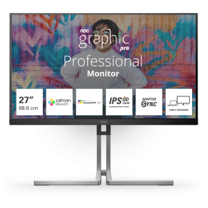 "Monitor AOC 27"" Q27U3CV, Diagonal (inch): 27, Diagonal (cm): 69,