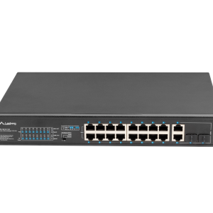 Switch  16x 100 Mb PoE+ / 2x 1 Gb