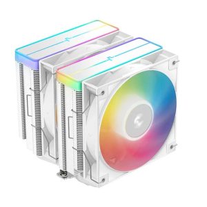 Cooler Procesor DEEPCOOL AG620 ARGB V2 ALB, marime heatsink 161x136x129mm,