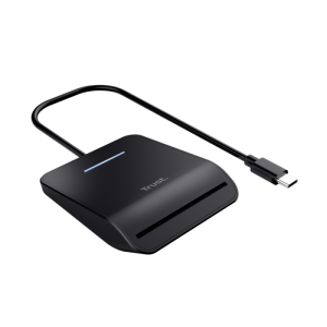 Primo Smartcard Reader Trust, interfata USB-C 2.0, lungime cablu 100cm,