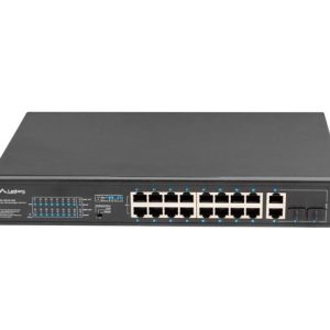 Switch  16x 100 Mb PoE+ / 2x 1 Gb
