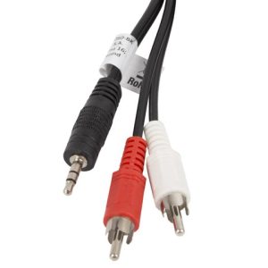 Cablu audio Jack 3,5 mm (tată) 3 pini → 2