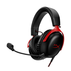 Casti gaming HyperX Cloud III Black-Red, DTS Headphone:X Spatial Audio,