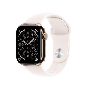 Apple Watch Series 11 GPS + Cellular 42mm Gold Titanium Case with