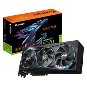 Placa Video GIGABYTE AORUS GEFORCE RTX 5070 MASTER 12GB GDDR7