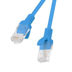 PATCHCORD CAT.5E UTP 0.25M BLUE FLUKE PASSED LANBERG