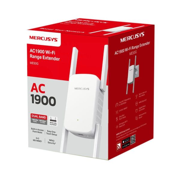 Wi-Fi Range Extender Mercusys AC1900 ME50G; Dual-Band, Standarde Wireless: - imagine 3