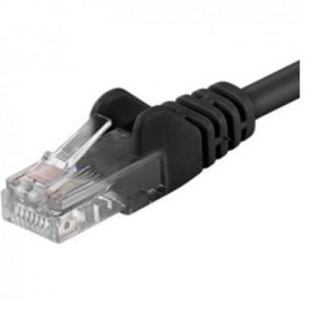 Patchcord UTP RJ45-RJ45 Cat.6 3m negru, UTP-6-3-BK, pachcord din cupru