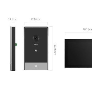 KIT VIDEOINTERFON SMART HOME 2MP Monitor color 7" touch