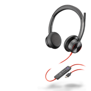 Poly Blackwire 8225 Stereo Microsoft Teams Certified USB-C Headset +USB-C/A