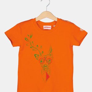 TRICOU  CERB FAMILIE COPII ORANGE-4