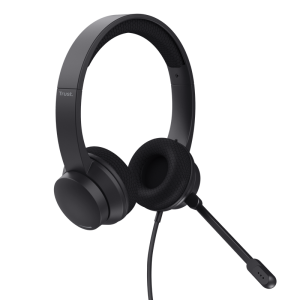 Casti Trust cu fir Ayda USB-ENC, noise cancelling, frecventa raspuns