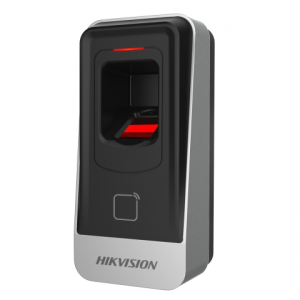 Cititor biometric si card EM 125Khz Hikvision, DS-K1201AEF; citeste carduri