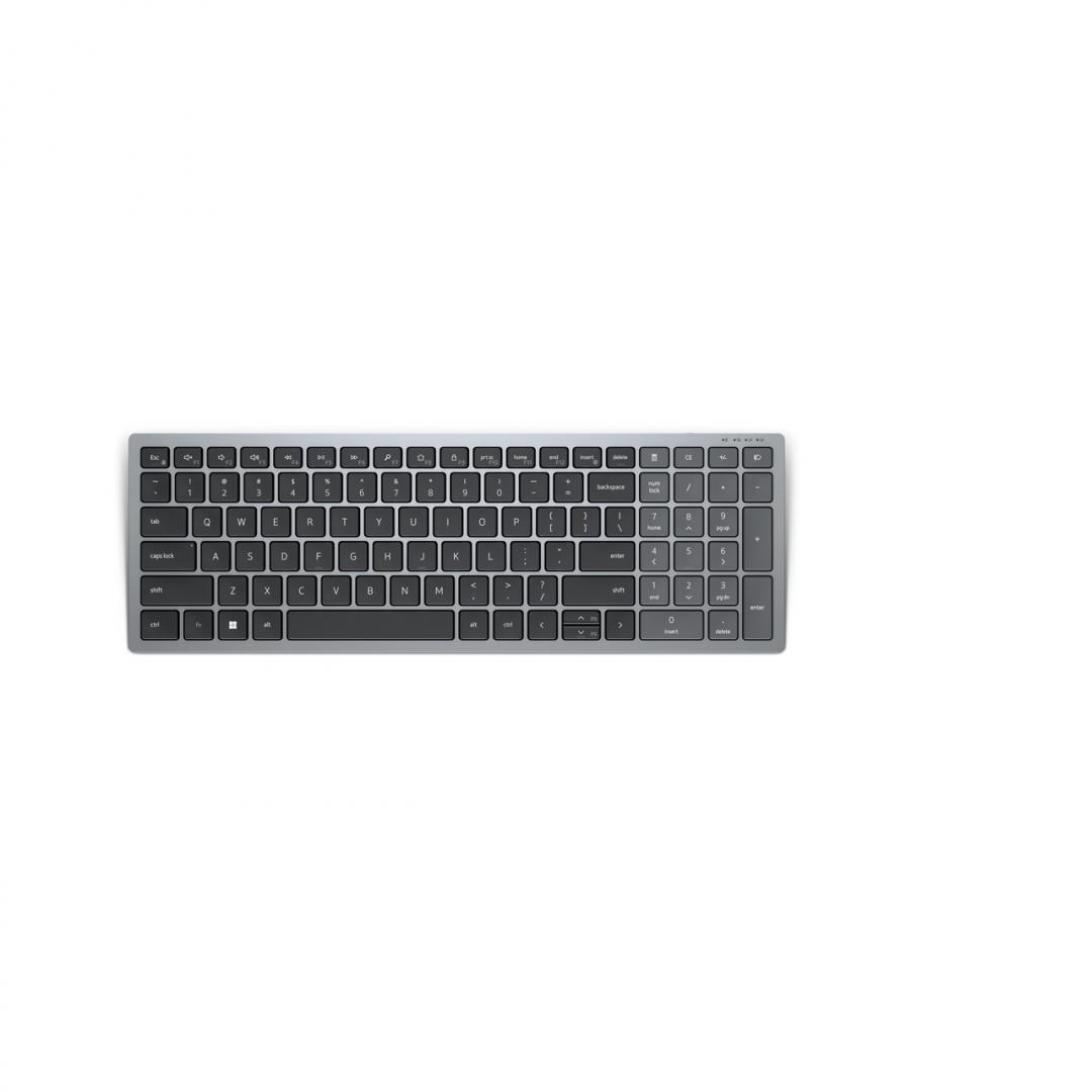 Tastatura Wireless DELL KB740, Fara fir, Gri - imagine 8