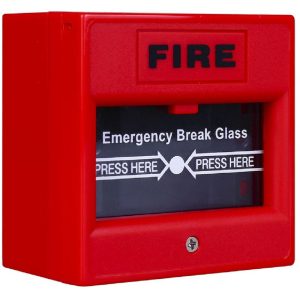 Buton de incendiu cu geam de sticla, rosu ND-EBG911