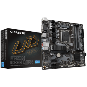 Placa de baza Gigabyte B760M DS3H, LGA 1700, DDR4, Micro-ATX