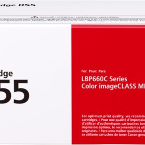 Toner Canon CRG055Y Yellow capacitate 2.1k pagini, pentru LBP66x, MF74x.