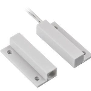 Contact magnetic ND-MC13S-W-10, culoare alba, material plastic, montare aparenta, interspatiu: