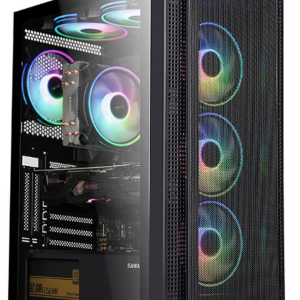 Carcasa gaming Serioux Quantum, fara sursa, tip middle tower, capac