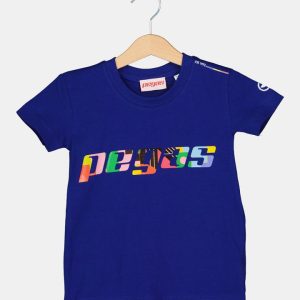TRICOU  LOGO MULTICOLOR COPII  ROYAL BLUE-6
