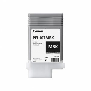 Cartus cerneala Canon PFI-107MB, matte black, capacitate 130ml, pentru Canon