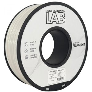 Filament 3D Proffesional Lab, Diamentru 1.75mm, Greutate: 1KG, Culoare: Alb,