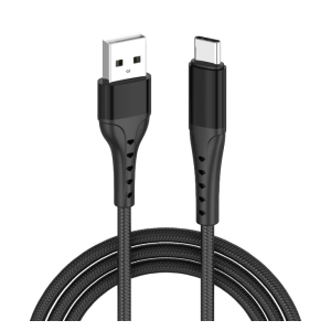 Cablu Lemontti Bending Aluminum USB-A la Type-C, Fast Charge, lungime