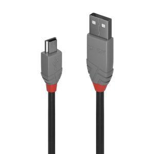 Cablu transfer Lindy LY-36725, USB 2.0 Type A to Mini-B,