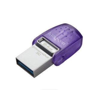 Memorie USB Kingston microDuo 3C 64 GB, USB 3.0, Purpuriu
