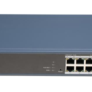 Switch PoE Hikvision DS-3E1512HP-SI-8P2T2F: 8 x 10/100/1000 Mbps PoE Ports,