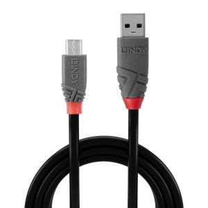 Cablu transfer Lindy LY-36733, USB 2.0 Type A to MicroUSB,
