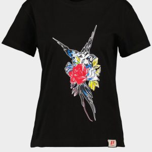 TRICOU PASARE FLORI DAMA XS