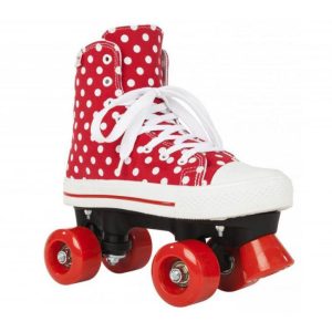 ROLE ROOKIE CANVAS HIGH POLKA DOTS 33 ROSU ALB