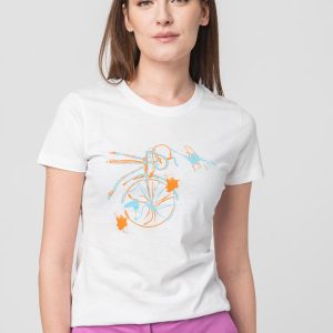 TSHIRT CASUAL F BICICLETA COLOR WHITE-M