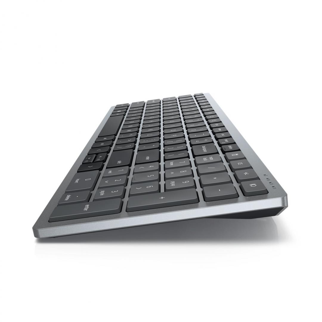 Tastatura Wireless DELL KB740, Fara fir, Gri - imagine 6