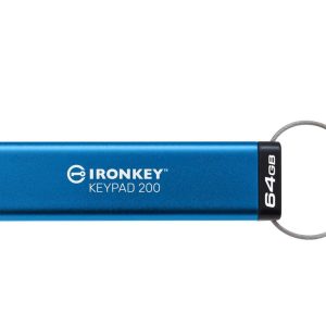 Memorie USB Kingston Keypad 200 64GB, USB 3.2, Albastru