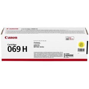 Toner Canon CRG069HY, Galben, capacitate 5500 pagini, pentru i-SENSYS LBP673Cdw,