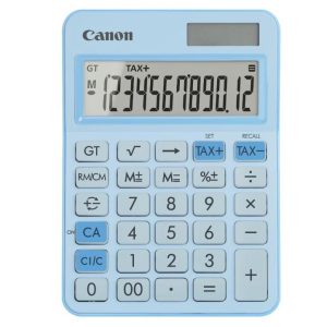 """Calculator birou Canon LS-125KB-PBL, Pastel Blue, 12 digits, 29 keys,