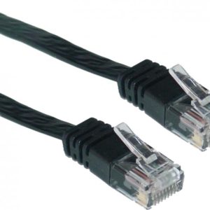 PATCH CORD UTP SPACER CAT5E 3M NEGRU, cupru aluminiu
