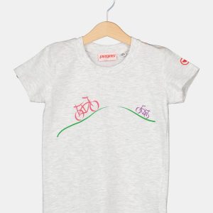 TRICOU CASUAL BICICLETE FAMILIE COPII LIGHT GREY-XXL